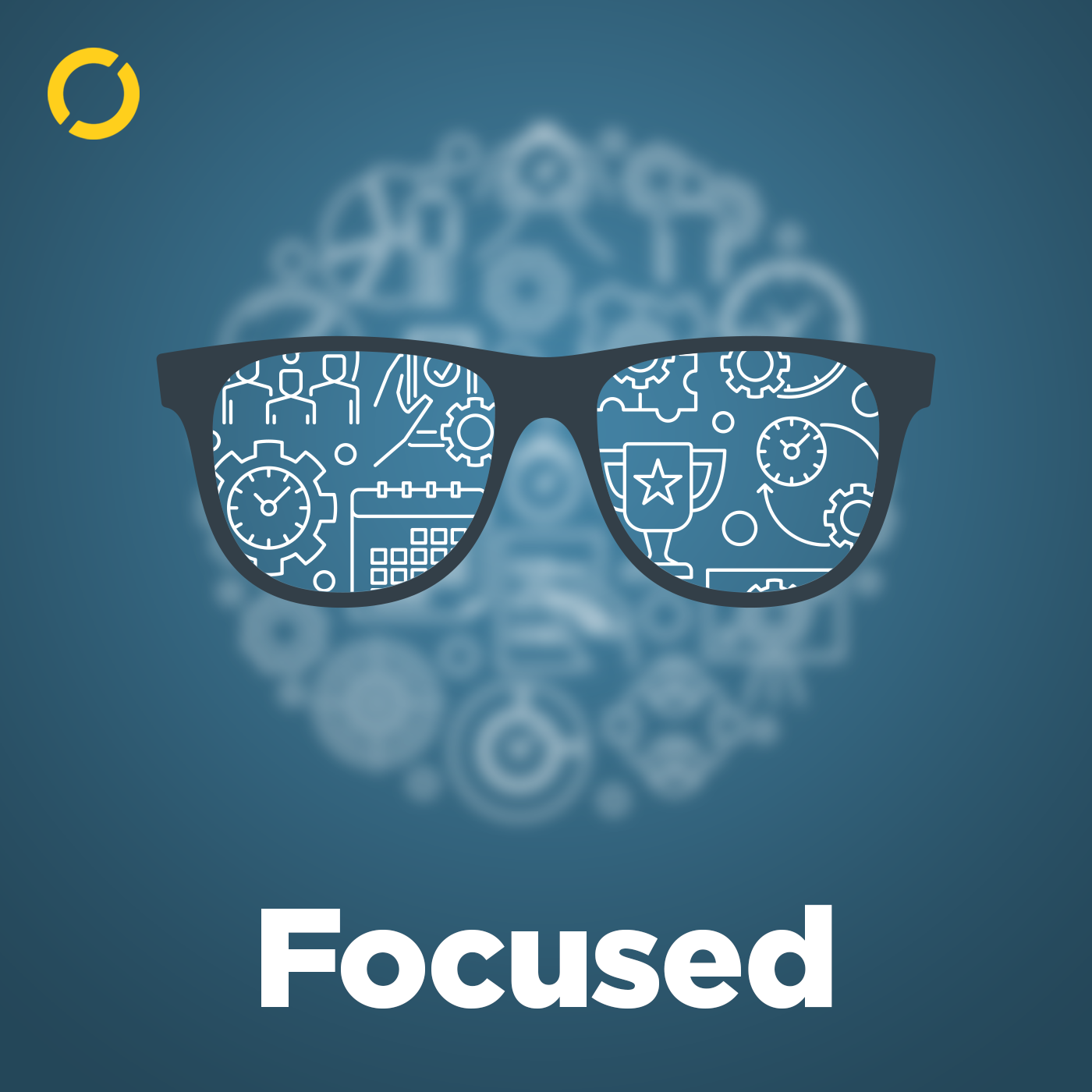 Focused podcast artwork