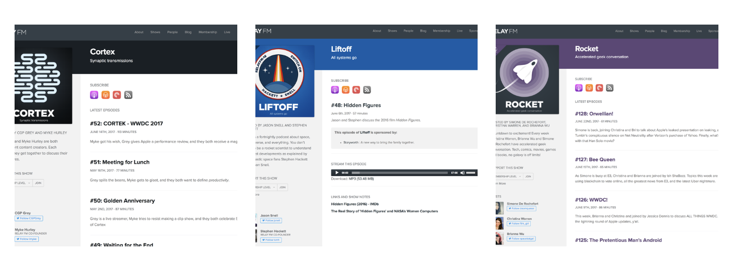 New site inside pages