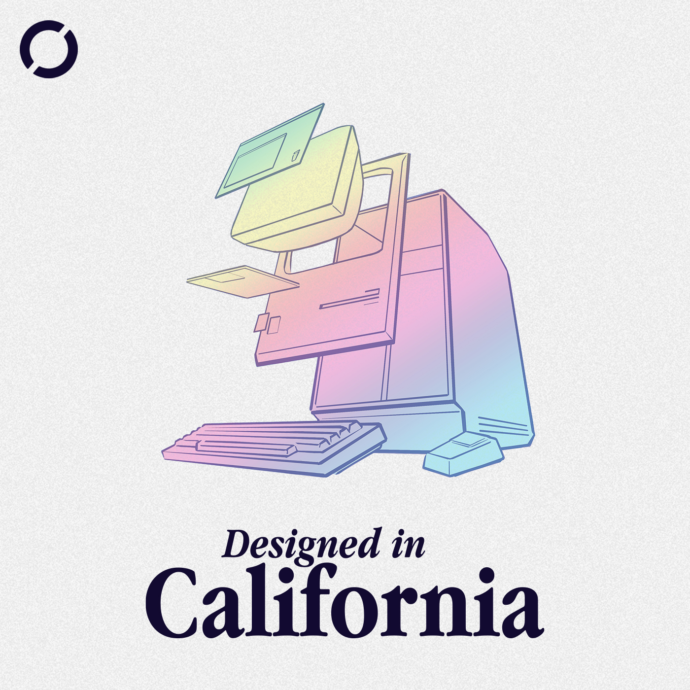 Designed in California podcast artwork